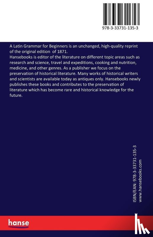 Waddell, William H - A Latin Grammar for Beginners