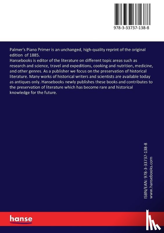 Schumann, Robert, Czerny, Carl, Palmer, Horatio Richmond - Palmer's Piano Primer