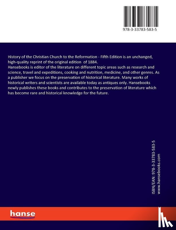 Kurtz, Johann H - History of the Christian Church to the Reformation