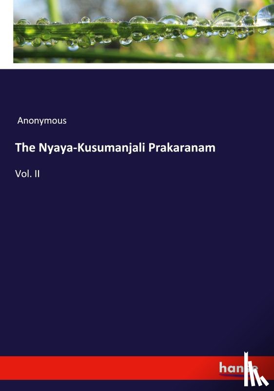 Anonymous - The Nyaya-Kusumanjali Prakaranam