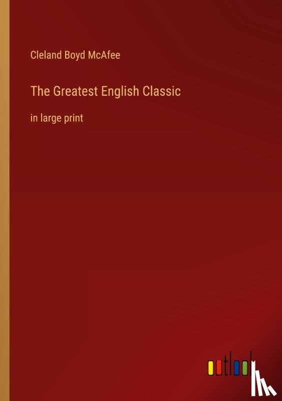 Mcafee, Cleland Boyd - The Greatest English Classic