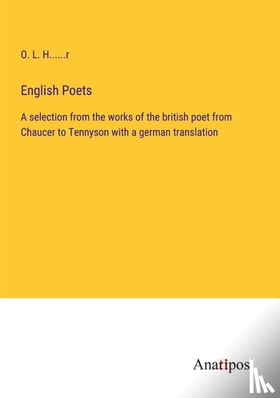 O. L. H. . . . . . r - English Poets