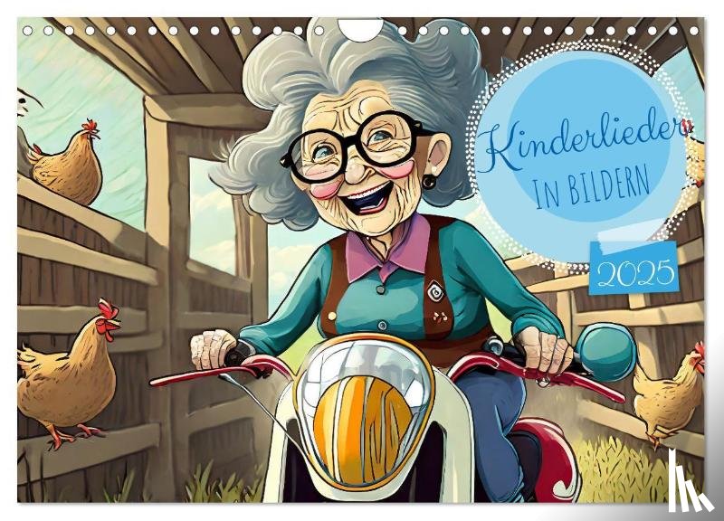 Pixs:Sell, Sell - Kinderlieder - In Bildern (Wandkalender 2025 DIN A4 quer), CALVENDO Monatskalender