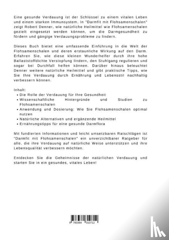 Denner, Robert - Darmfit mit Flohsamenschalen
