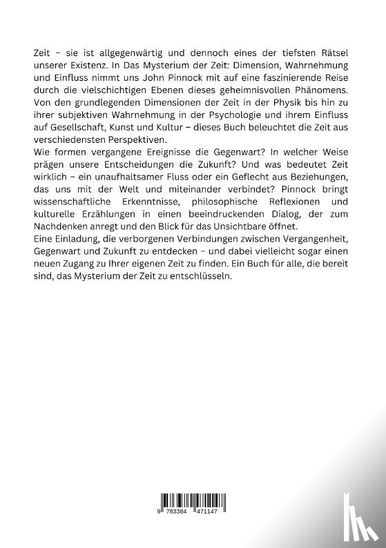 Pinnock, John - Das Mysterium der Zeit: Dimension, Wahrnehmung und Einfluss