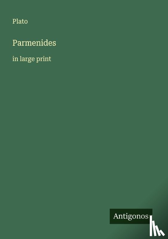 Plato - Parmenides