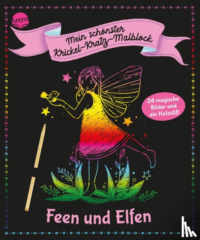 Dehmer, Nicola - Mein schönster Krickel-Kratz-Malblock. Feen und Elfen