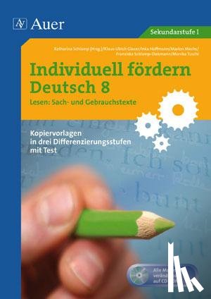  - Individuell fördern Deutsch 8 Lesen Sach- und Gebrauchstexte