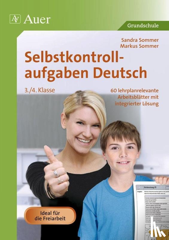 Sommer, Sandra, Sommer, Markus - Selbstkontrollaufgaben Deutsch 3.-4. Klasse