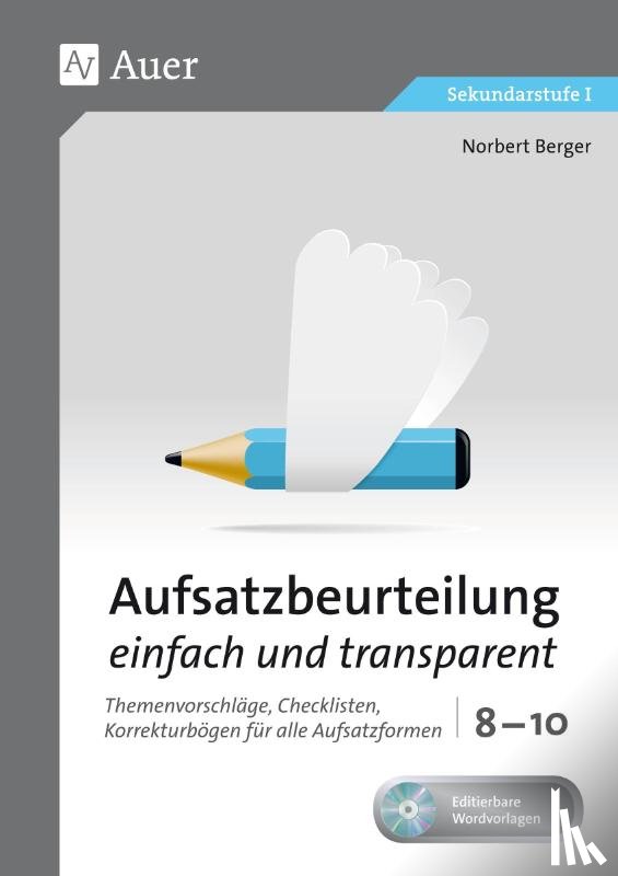 Berger, Norbert - Aufsatzbeurteilung einfach und transparent 8-10