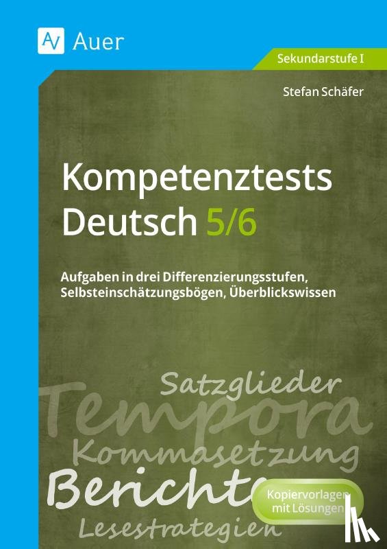 Schäfer, Stefan - Kompetenztests Deutsch 5-6