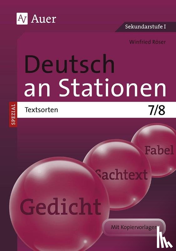 Röser, Winfried - Deutsch an Stationen SPEZIAL Textsorten 7-8