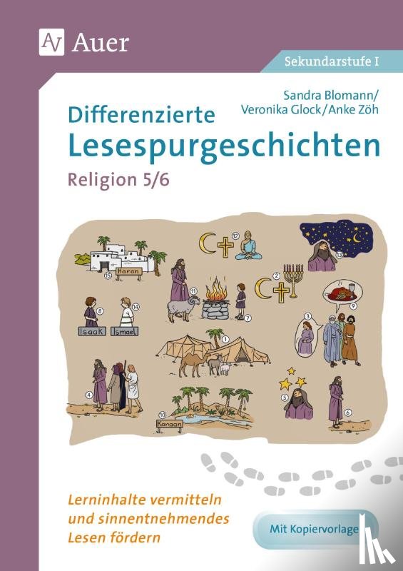 Blomann, Sandra, Glock, Veronika, Zöh, Anke - Differenzierte Lesespurgeschichten Religion 5-6