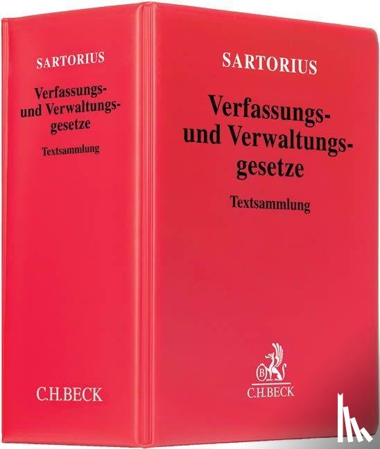 Sartorius, Carl - Verfassungs- und Verwaltungsgesetze 1 der Bundesrepublik Deutschland (ohne Fortsetzungsnotierung). Inkl. 146. Ergänzungslieferung