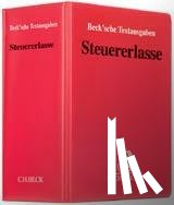  - Steuererlasse (ohne Fortsetzungsnotierung). Inkl. 82. Ergänzungslieferung