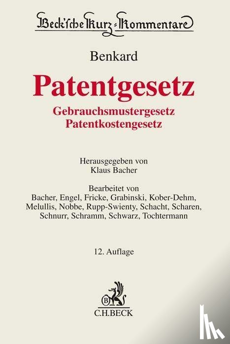 Benkard, Georg - Patentgesetz