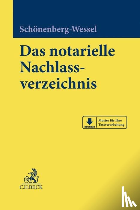 Schönenberg-Wessel, Ulf - Das notarielle Nachlassverzeichnis