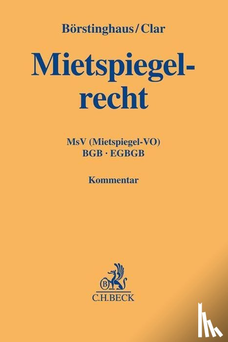 Börstinghaus, Ulf P., Clar, Michael - Mietspiegelrecht