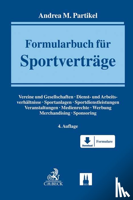 Partikel, Andrea M. - Formularbuch für Sportverträge