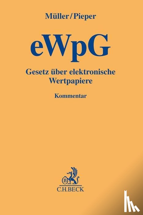  - Gesetz über elektronische Wertpapiere (eWpG)