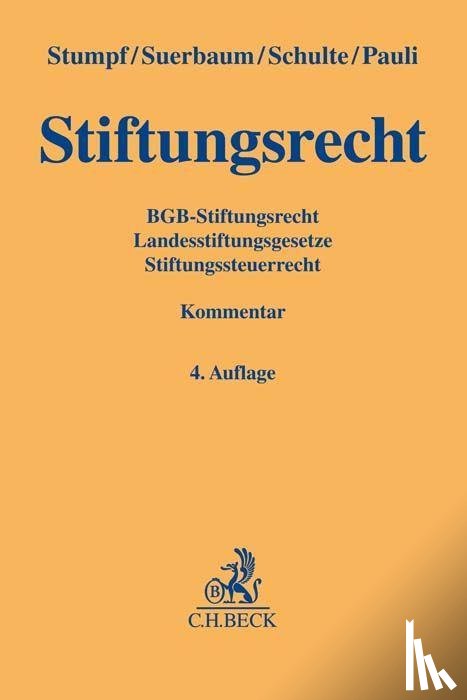 Stumpf, Christoph, Suerbaum, Joachim, Schulte, Martin, Pauli, Rudolf - Stiftungsrecht