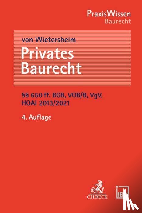Wietersheim, Mark von - Privates Baurecht