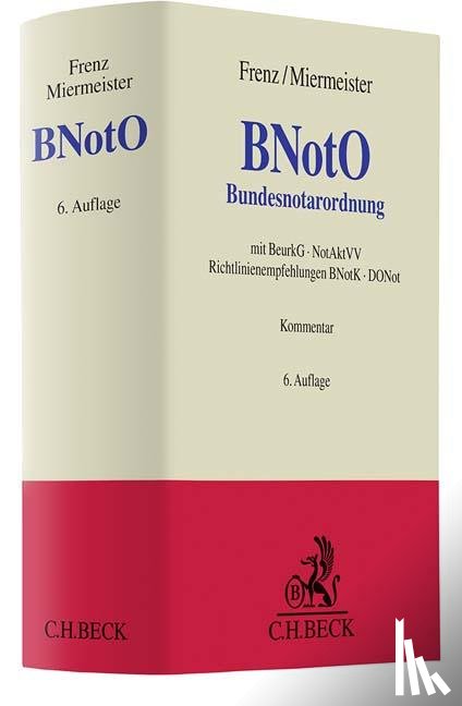  - Bundesnotarordnung. BNotO