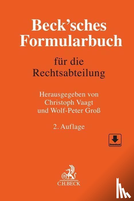  - Beck'sches Formularbuch für die Rechtsabteilung