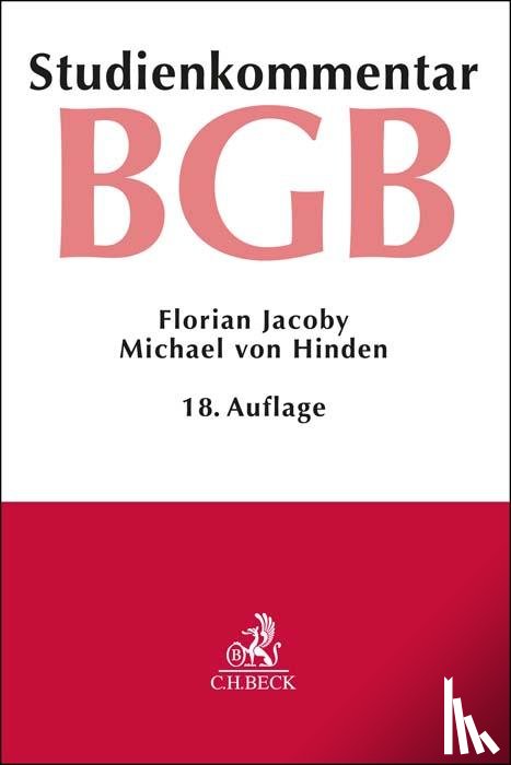 Jacoby, Florian, Hinden, Michael Von, Kropholler, Jan - Bürgerliches Gesetzbuch