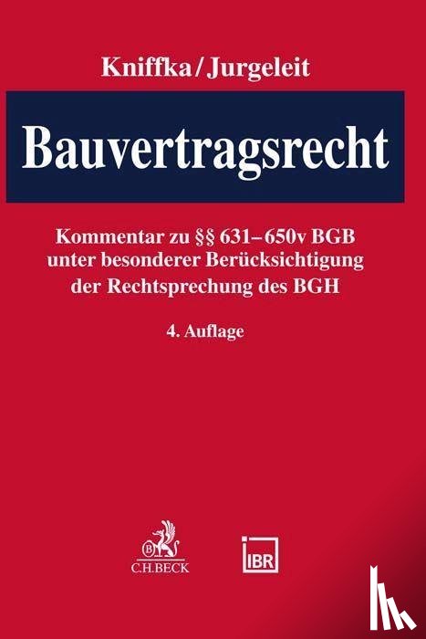 Kniffka, Rolf - Bauvertragsrecht
