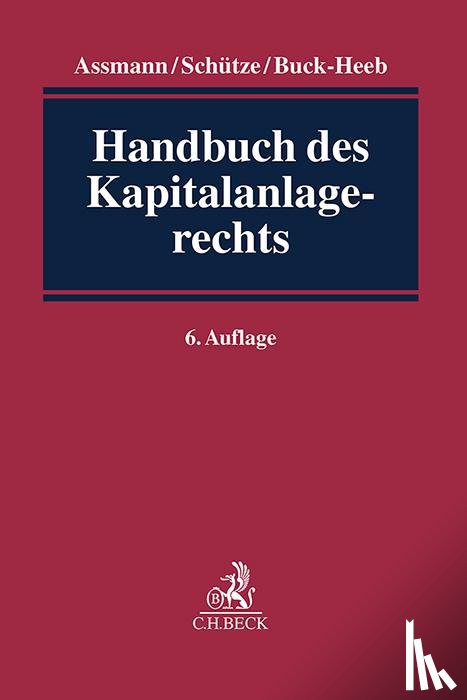 - Handbuch des Kapitalanlagerechts