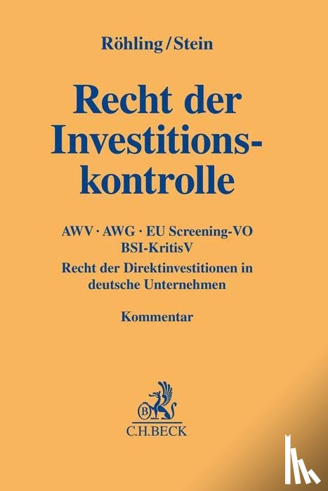  - Recht der Investitionskontrolle