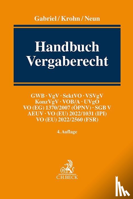  - Handbuch Vergaberecht