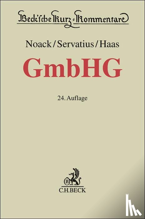  - Gesetz betreffend die Gesellschaften mit beschränkter Haftung. GmbHG