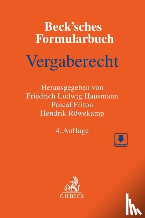  - Beck'sches Formularbuch Vergaberecht