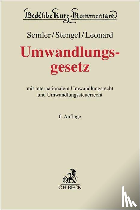  - Umwandlungsgesetz. UmwG