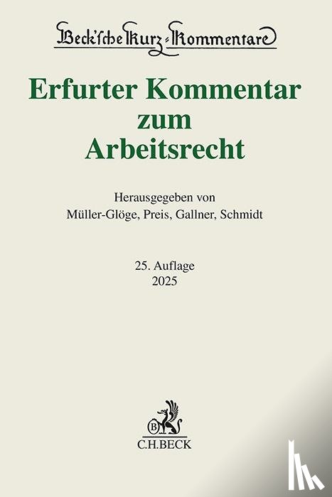  - Erfurter Kommentar zum Arbeitsrecht