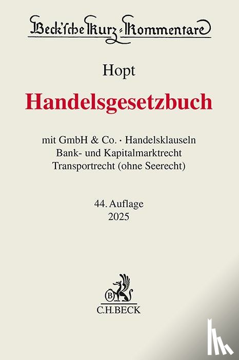 Hopt, Klaus J., Kumpan, Christoph, Leyens, Patrick C., Merkt, Hanno - Handelsgesetzbuch