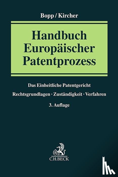  - Handbuch Europäischer Patentprozess