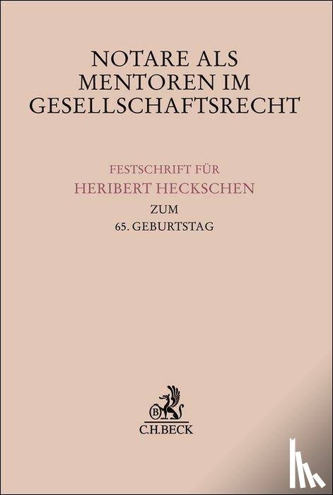  - Notare als Mentoren im Gesellschaftsrecht