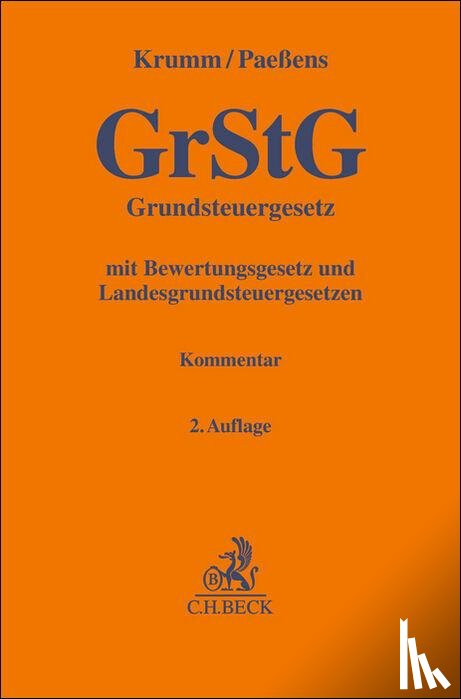 Krumm, Marcel, Paeßens, Petra - Grundsteuergesetz. GrStG