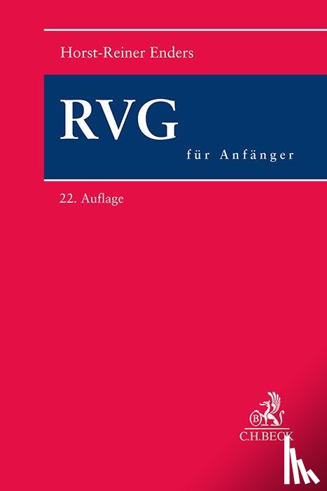 Enders, Horst-Reiner - RVG für Anfänger