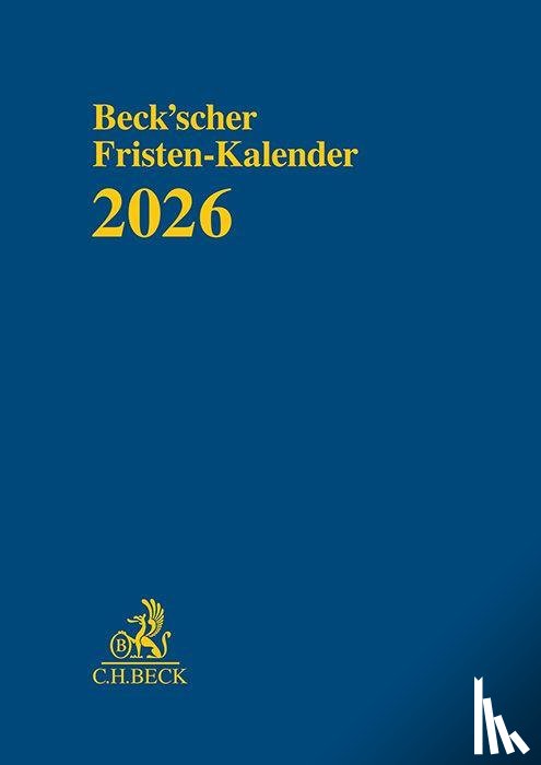  - Beck'scher Fristen-Kalender 2026