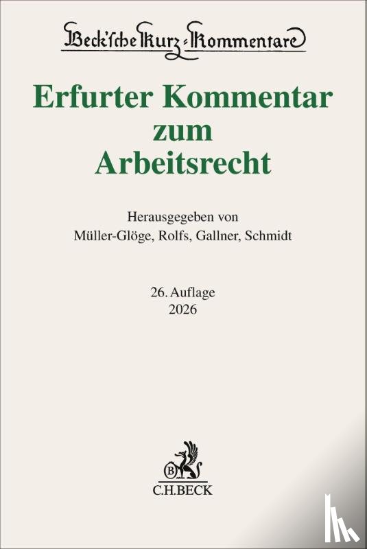  - Erfurter Kommentar zum Arbeitsrecht