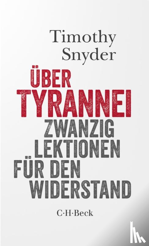 Snyder, Timothy - Über Tyrannei
