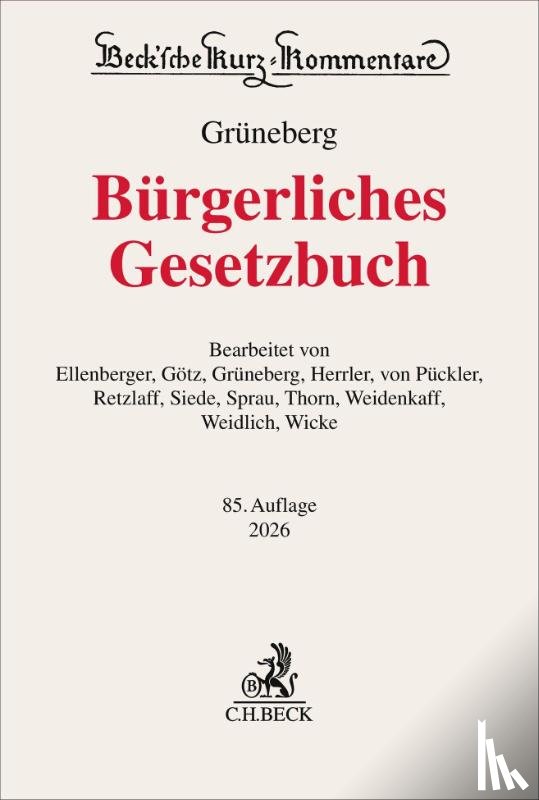  - Bürgerliches Gesetzbuch. BGB