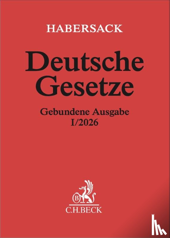  - Deutsche Gesetze Gebundene Ausgabe I/2026