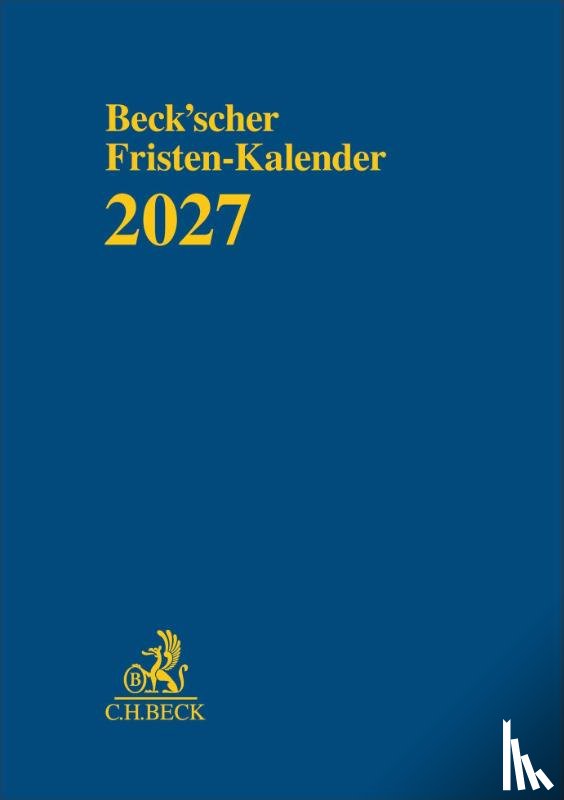  - Beck'scher Fristen-Kalender 2027