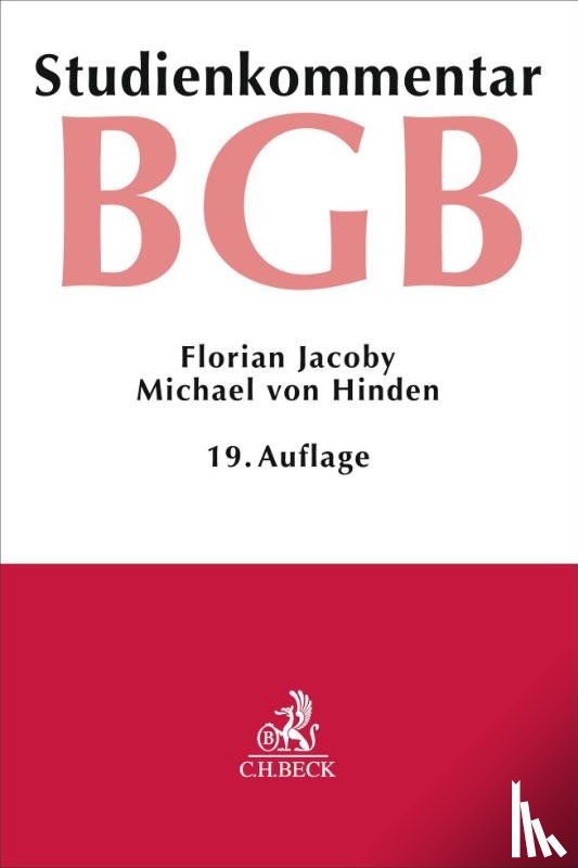 Jacoby, Florian, Hinden, Michael Von, Kropholler, Jan - Bürgerliches Gesetzbuch. BGB