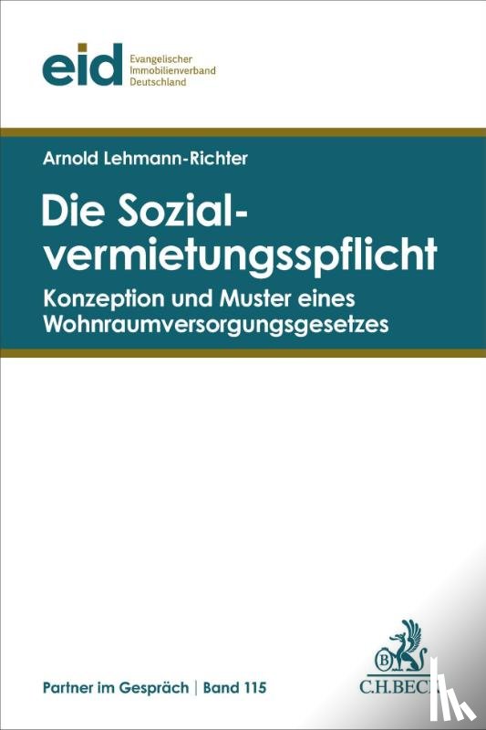 Lehmann-Richter, Arnold - Die Sozialvermietungspflicht